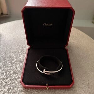 Cartier Just Un Clou White Gold 18k Bracelet Size 17